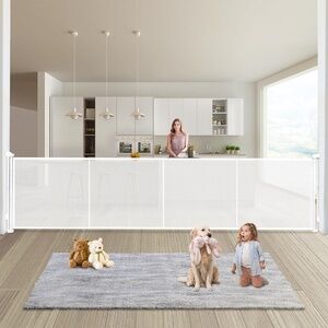 Retractable Baby/ Dog Gate - 200" Wide, 37" Tall